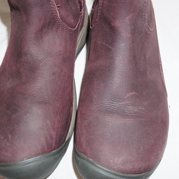 KEEN Boots PRESIDIO II  sz 6.5  Dark Red oiled leather water repel rubber sole - Picture 10 of 12